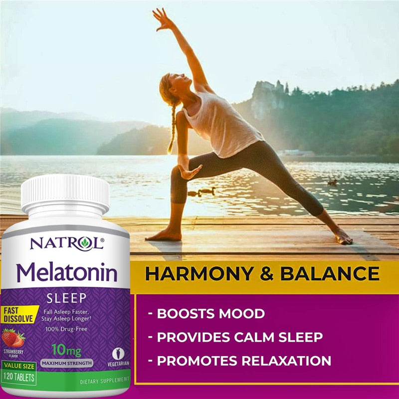 Natrol - 10mg Melatonin Capsules(Strawberry Flavour) - BULK