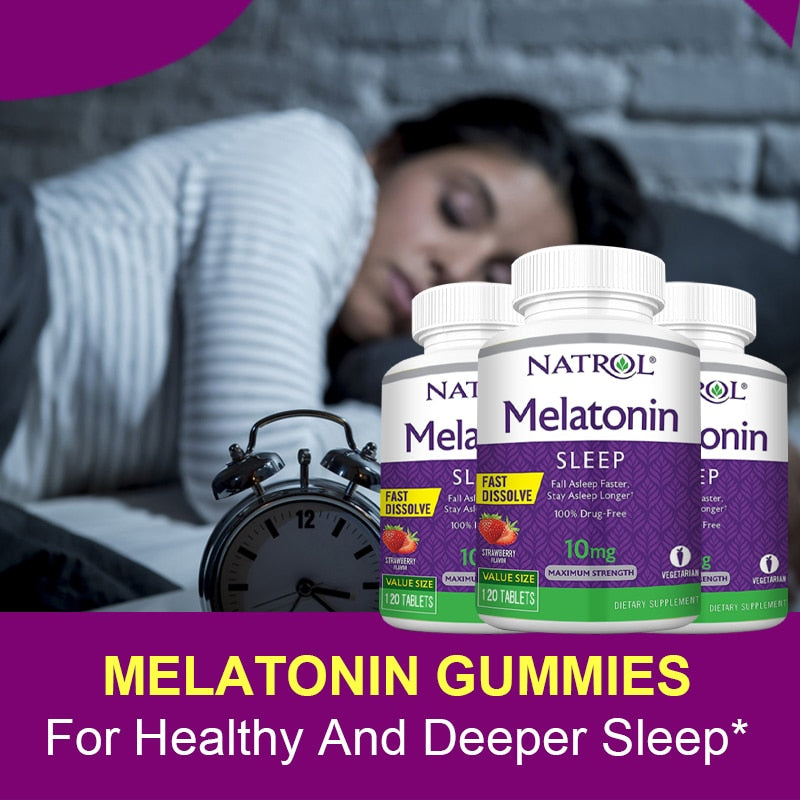 Natrol - 10mg Melatonin Capsules(Strawberry Flavour) - BULK