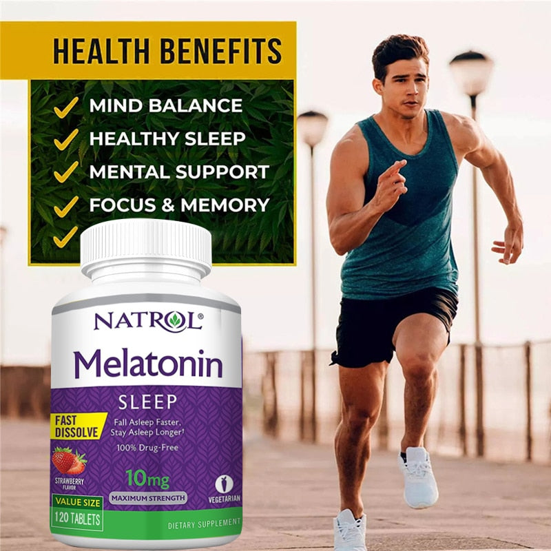 Natrol - 10mg Melatonin Capsules(Strawberry Flavour) - BULK