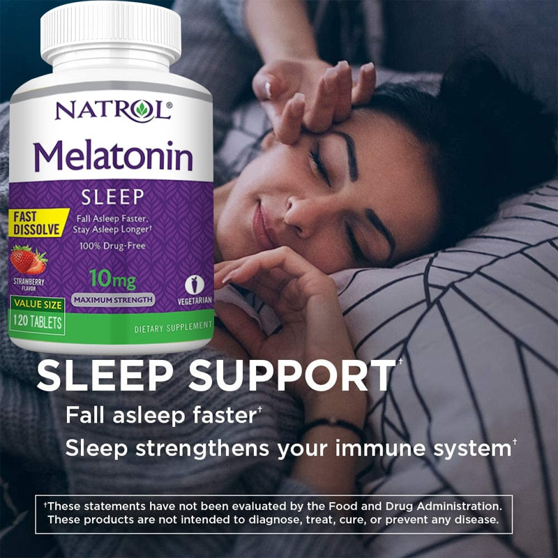 Natrol - 10mg Melatonin Capsules(Strawberry Flavour) - BULK