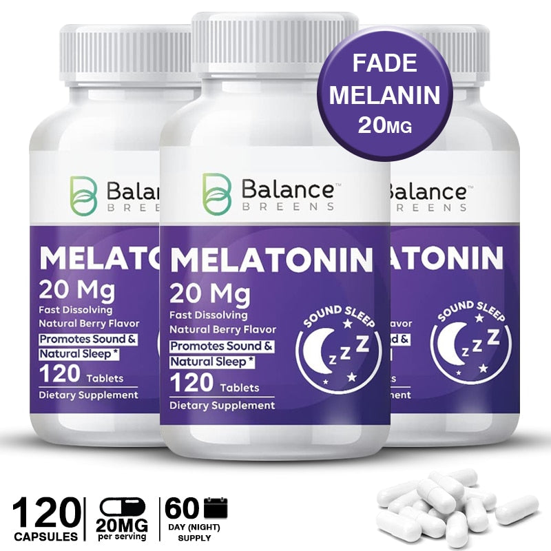 Balance, 20mg Melatonin Capsules for Adults