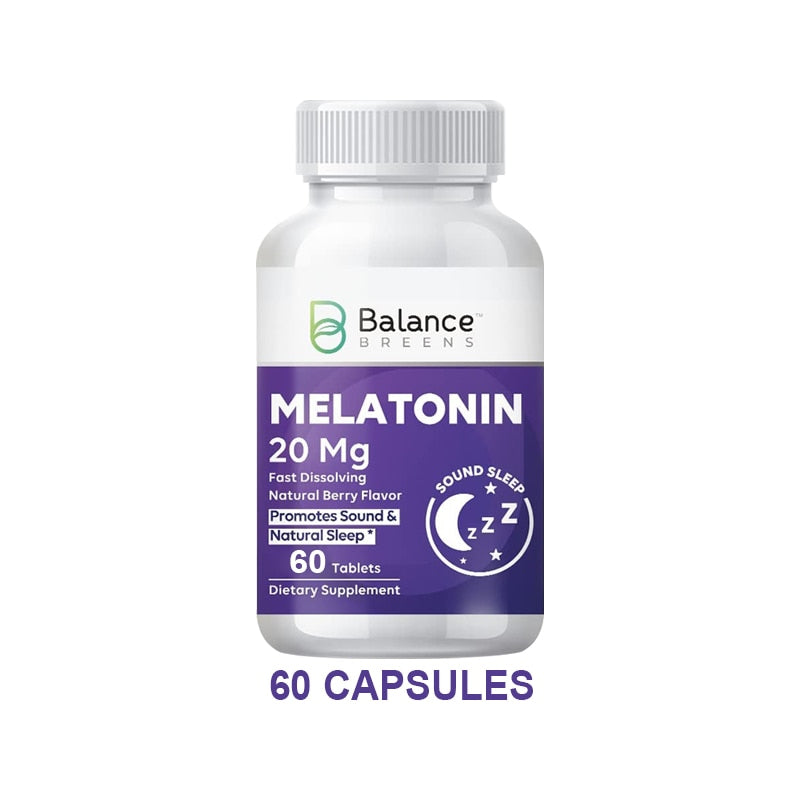 Balance, 20mg Melatonin Capsules for Adults