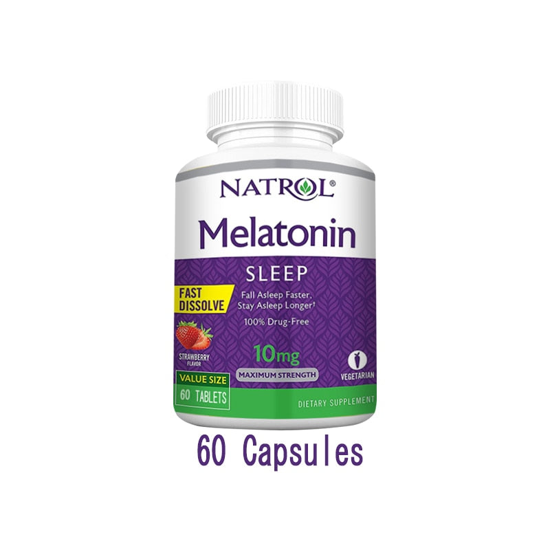 Natrol - 10mg Melatonin Capsules(Strawberry Flavour) - BULK