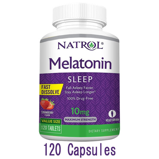 Natrol - 10mg Melatonin Capsules(Strawberry Flavour) - BULK